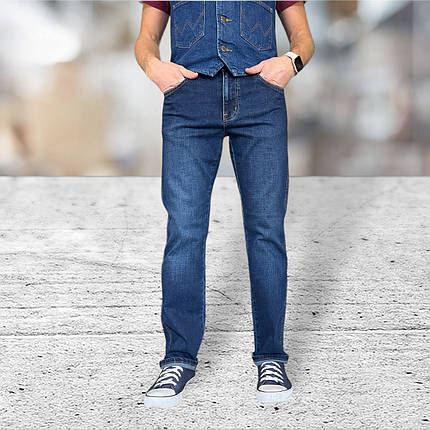 Джинси Wrangler Stretch Denim T010050 темно-синій, фото 1