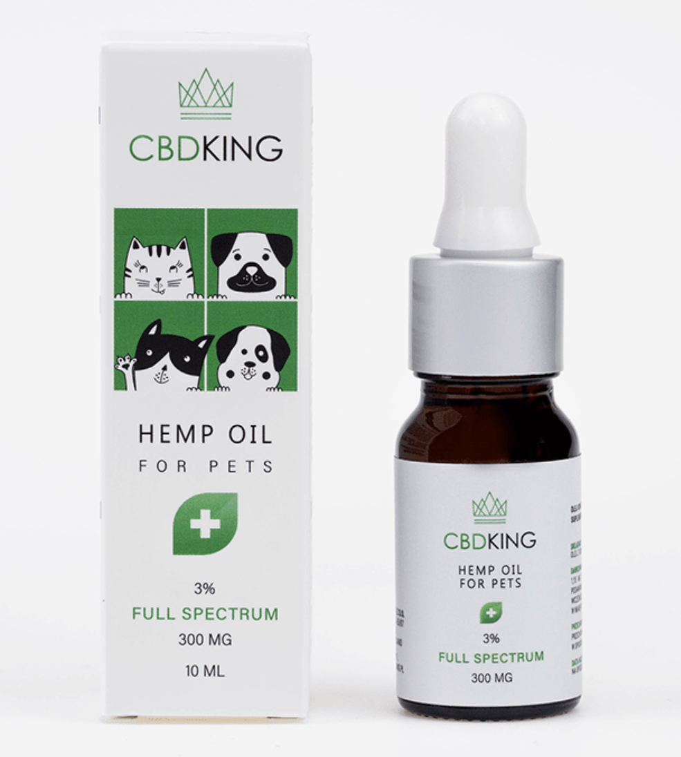 Олія КБД CBD oil для тварин 3% CbdKing Full Spectrum Польща