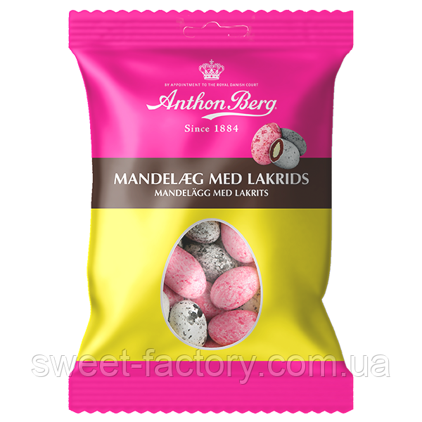 Шоколадні яйця Anthon Berg Chocolate Eggs Almond Liquorice 80g