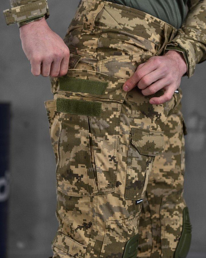 Тактический костюм Single Sword пиксель, камуфляжная форма рип-стоп с наколенниками в комплекте XL - фото 9 - id-p2118096338