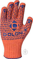 Doloni рукавички захисні трикотажні з ПВХ малюнком, розмір 10, Універсал 526