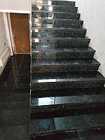 Поліровані сходи з натурального лабрадориту 100 х 25 х 2 см