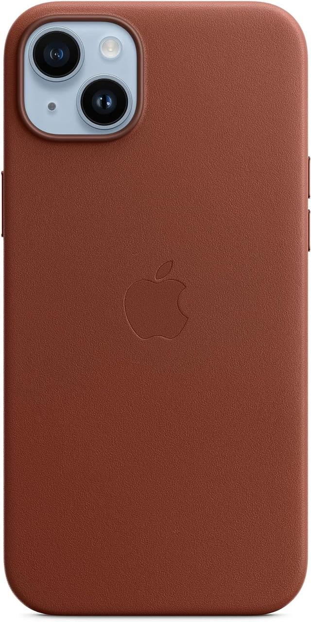 Оригінальний Чохол Apple Leather Case with MagSafe Umber для iPhone 14 Plus