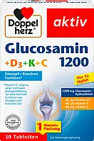 Биологически активная добавка Doppelherz aktiv Glucosamin 1200 + Vitamin C, K, D, 30 шт.