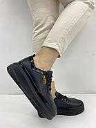 Кросівки жіночі GUERO G352-530-10-18 шкіряні чорні 36, фото 2