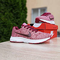 Женские демисезонные кроссовки Nike Zoom (розовые с бордовым) стильные кроссовки 20113 Найк