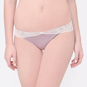 Трусики з мереживом для вагітних під животик XXL Мамин Дом Бузковий