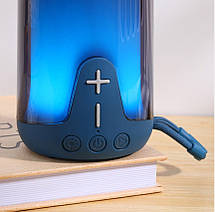 Bluetooth-колонка TG652 з rgb підсвічуванням, speakerphone, радіо, blue, фото 6