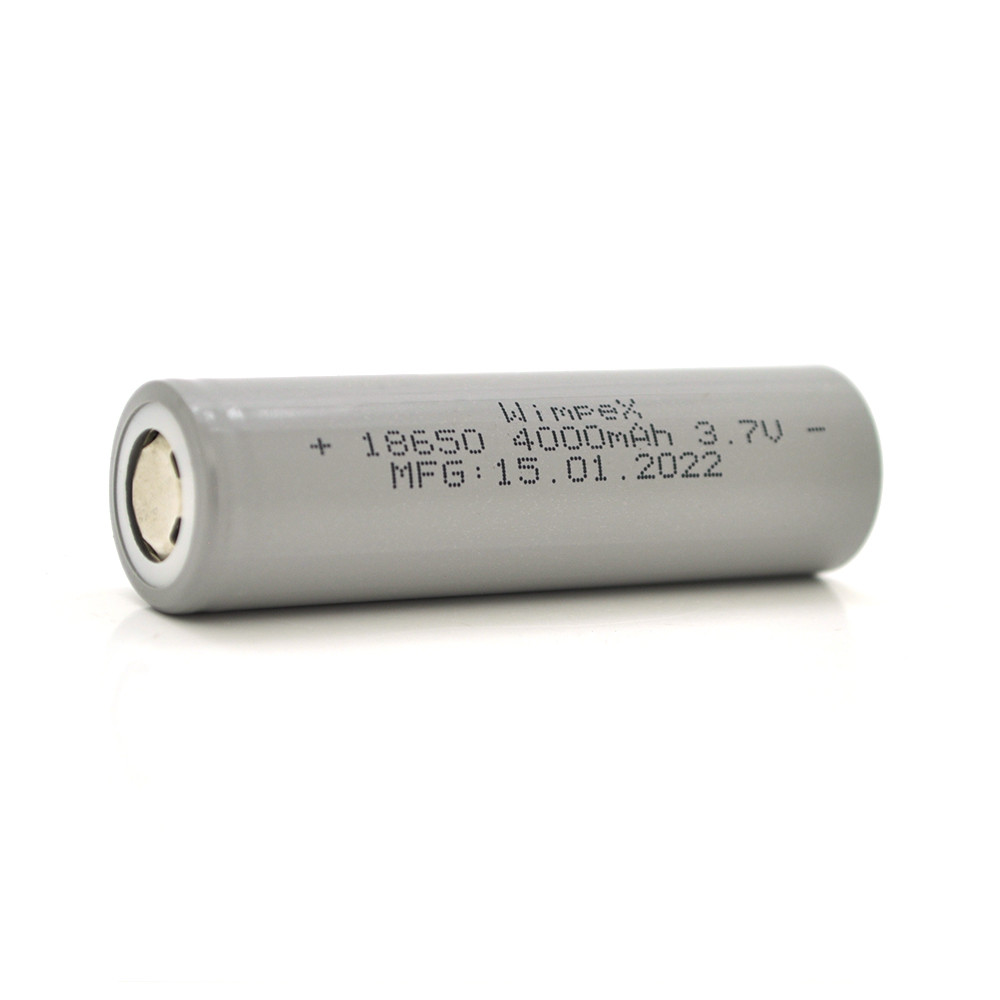 Акумулятор WMP-4000 18650 Li-Ion Flat Top, 2400 mAh, 3.7V, Gray