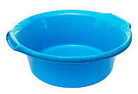 Таз пластиковый пищевой круглый 24 литра голубой (ПолимерАгро)