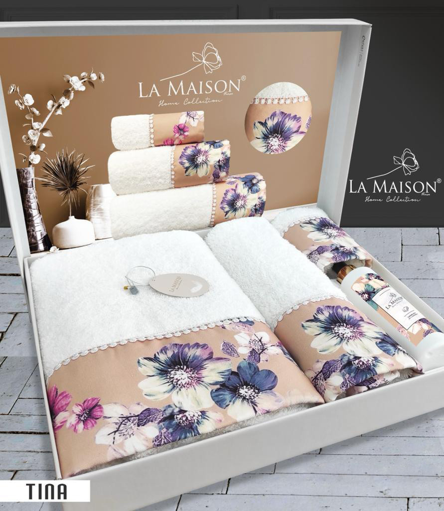 Подарунковий набір рушників La Maison, 3 шт. з ароматом Tina (3 шт)