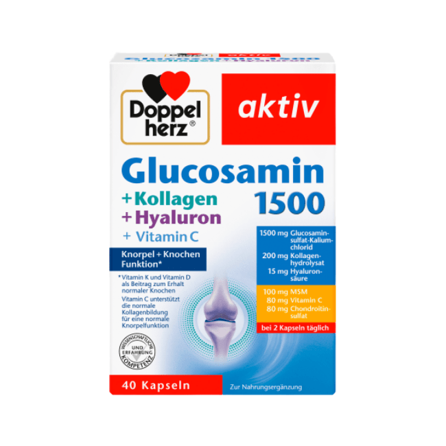 Біологічно активна добавка Doppelherz aktiv  Glucosamin 1550, 40 шт.