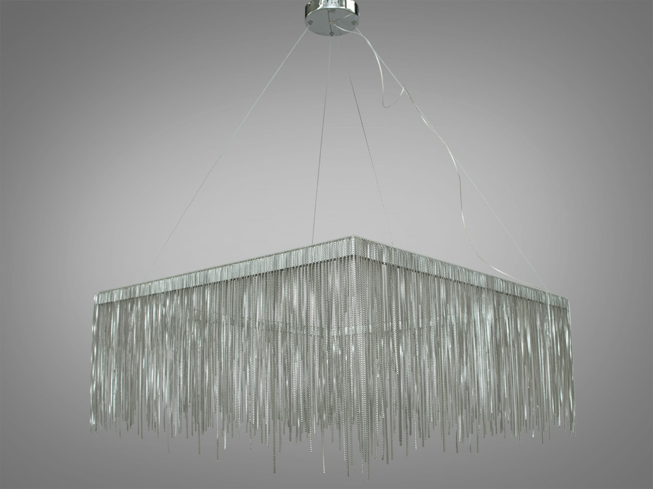 Підвісна LED люстра Palermo 48 W 4100 K хром LSD-800F-HR