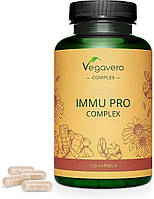 Укрепление иммунной системы Immu Pro от Vegavero® С эхинацеей, витамином С, витамином D3 120 капсул