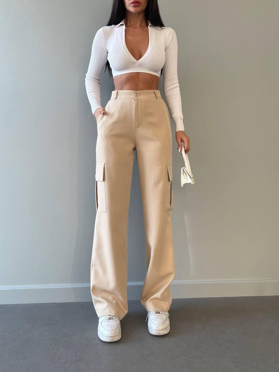 Жіночі базові штани карго з боковими кишенями Арт. 246