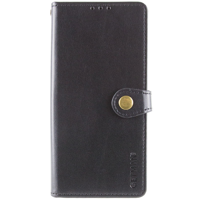 Шкіряний чохол-книжка GETMAN Gallant (PU) для Xiaomi Redmi Note 14 Pro 4G Чорний, фото 1