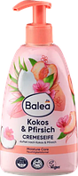 Balea Cremeseife Pfirsich & Kokos Жидкое крем-мыло для рук "Персик и кокос" 500 мл