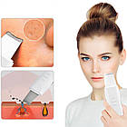 Ультразвуковий скрабер для чищення обличчя, від USB, MGE-008 / Бездротовий апарат для чищення пор обличчя, фото 2