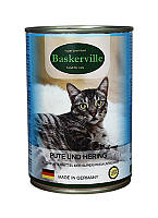 Консервированный корм Baskerville для кошек с индейкой и рыбой 400 г