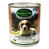 Консерва Баскервіль для собак (кролик, вермішель та морква) 800 грам