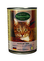 Консервированный корм Baskerville для кошек с цыпленок с рисом 400 г