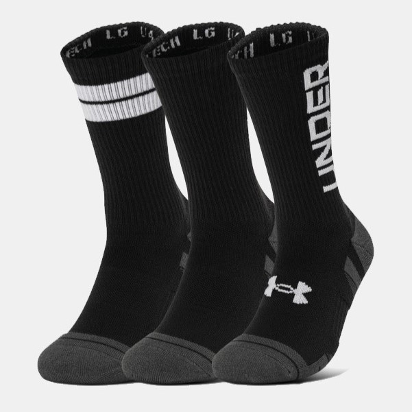 Шкарпетки спортивні Under Armour Performance Tech Crew Socks 3 пары (1379515-002)