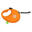 Повідець-рулетка для собак WAUDOG R-leash з контейнером для пакетів, світловідбивна стрічка, L, до 40 кг, 5 м,, фото 2