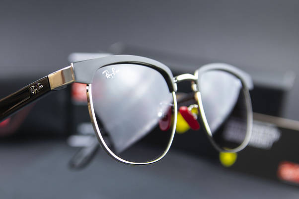 Сонцезахисні окуляри RAY BAN Ferrari поляризаційні UV400 (арт. 3698) чорний градієнт/срібна оправа, фото 6