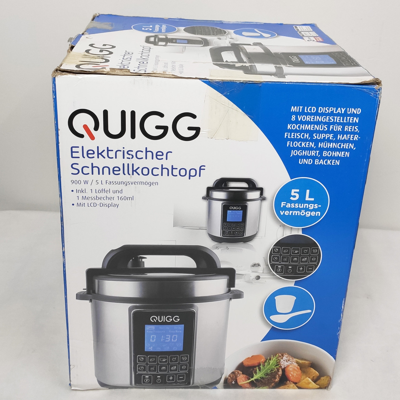 Мультиварка Многофункциональная QUIGG WK800, 900 Вт