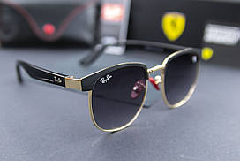 Сонцезахисні окуляри RAY BAN Ferrari поляризаційні UV400 (арт. 3698) чорна лінза