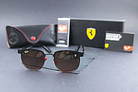 Солнцезащитные очки RAY BAN Ferrari поляризационные UV400 (арт. 3698) коричневая линза