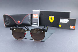 Сонцезахисні окуляри RAY BAN Ferrari поляризаційні UV400 (арт. 3698) коричнева лінза