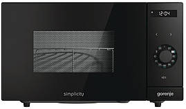 Gorenje Мікрохвильова піч Simplicity, 23л, міх. управл., 900Вт, гриль, дисплей, чорний