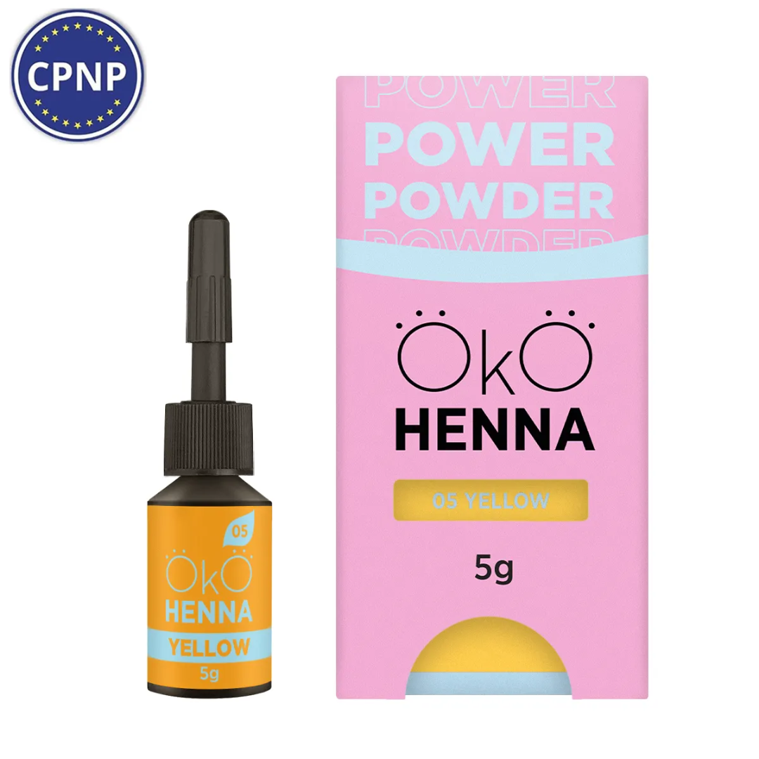 OKO Хна для брів Power Powder 05 Yellow, 5г (жовта)