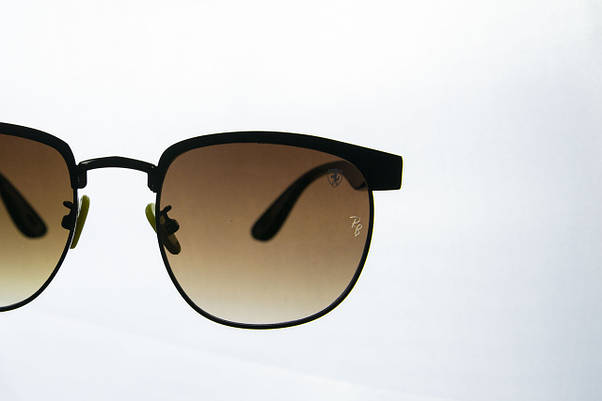Сонцезахисні окуляри RAY BAN Ferrari поляризаційні UV400 (арт. 3698) чорна оправа/лінза коричневий градієнт, фото 3