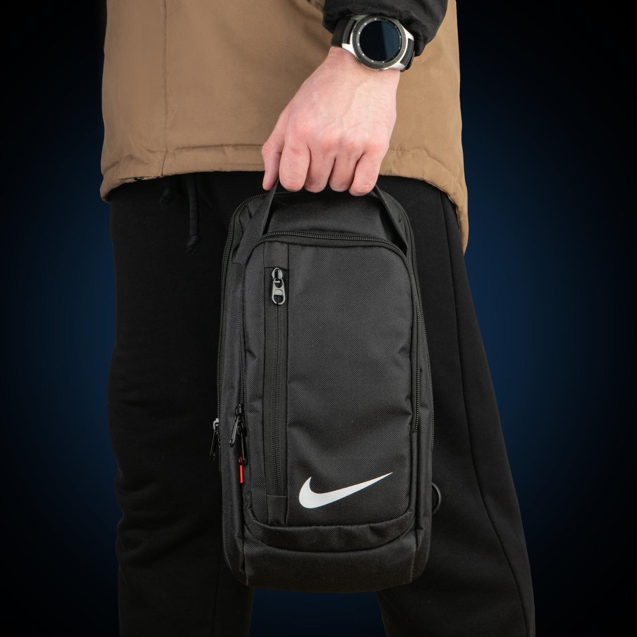 Спортивна сумка-месенджер через плечі. Зручна, повсякденна сумка. зносостійка сумка Nike гуртом