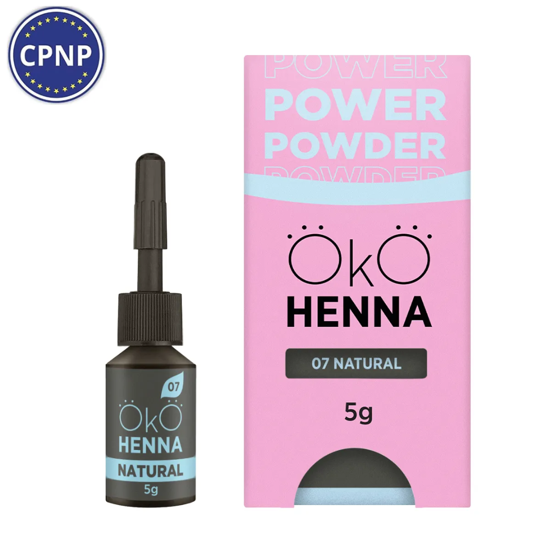 OKO Хна для брів Power Powder 07 Natural Brown, 5г