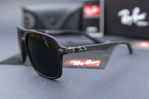 Сонцезахисні окуляри RAY BAN поляризаційні UV400 (арт. RB4184) чорні/чорна оправа, фото 4
