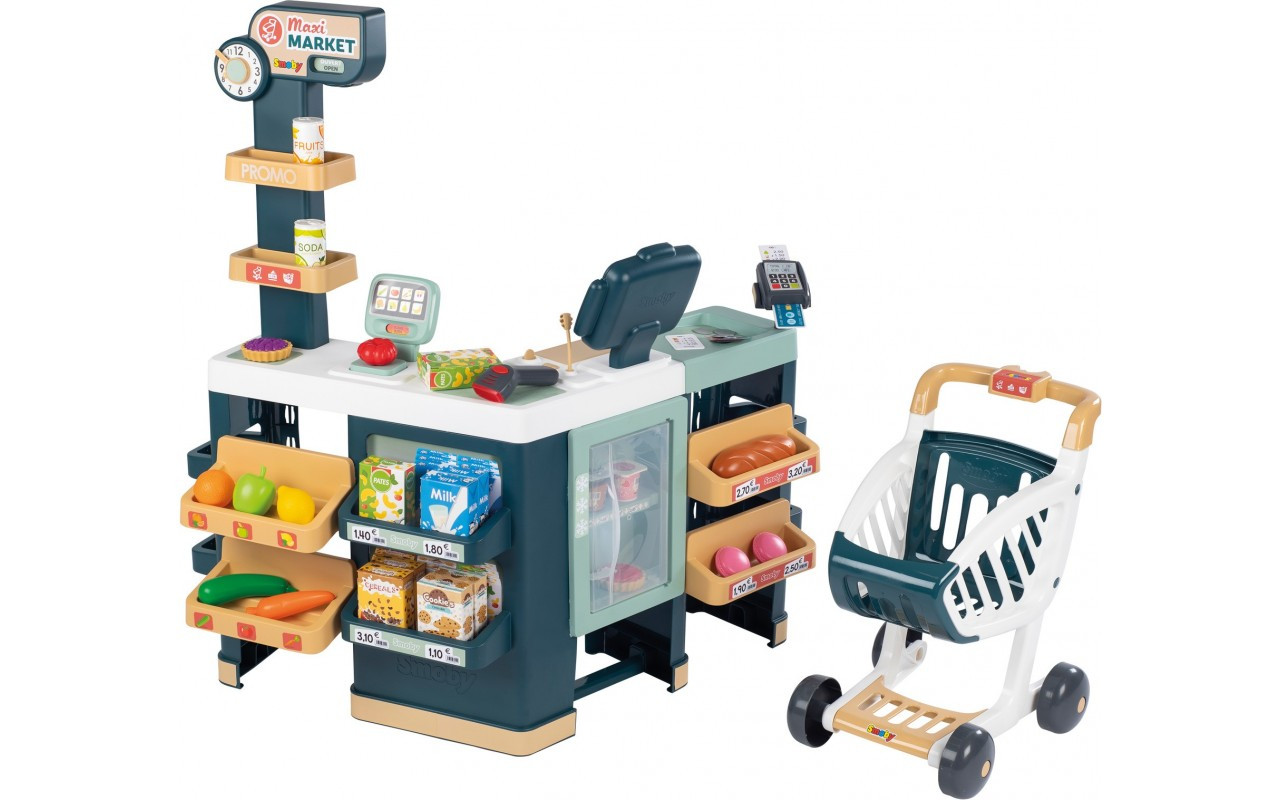 Інтерактивний супермаркет Smoby Максі з візком 350242, фото 1