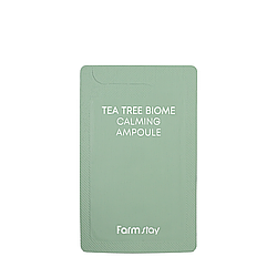 Сироватка для обличчя для чутливої шкіри FarmStay Tea Tree Biome Calming Ampoule (пробник) ампульна, 1 мл