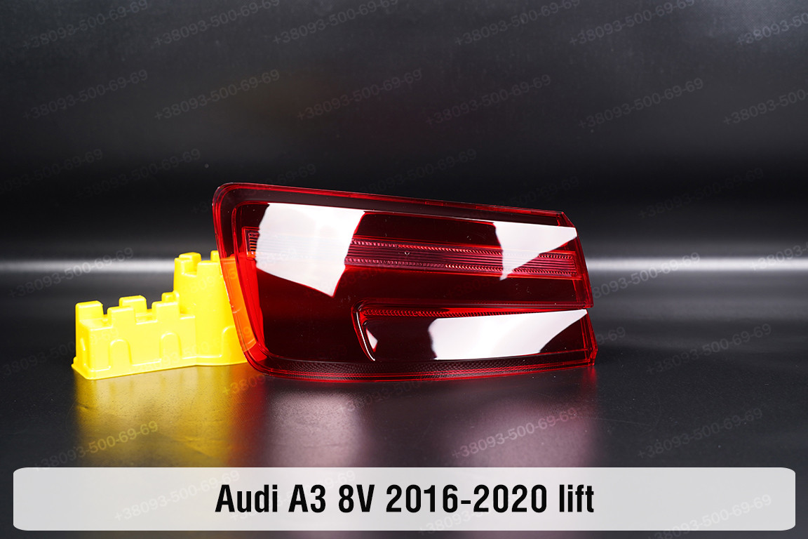Скло заднього ліхтаря зовнішнє в крилі Audi A3 8V (2016-2020) рест ліве, фото 1