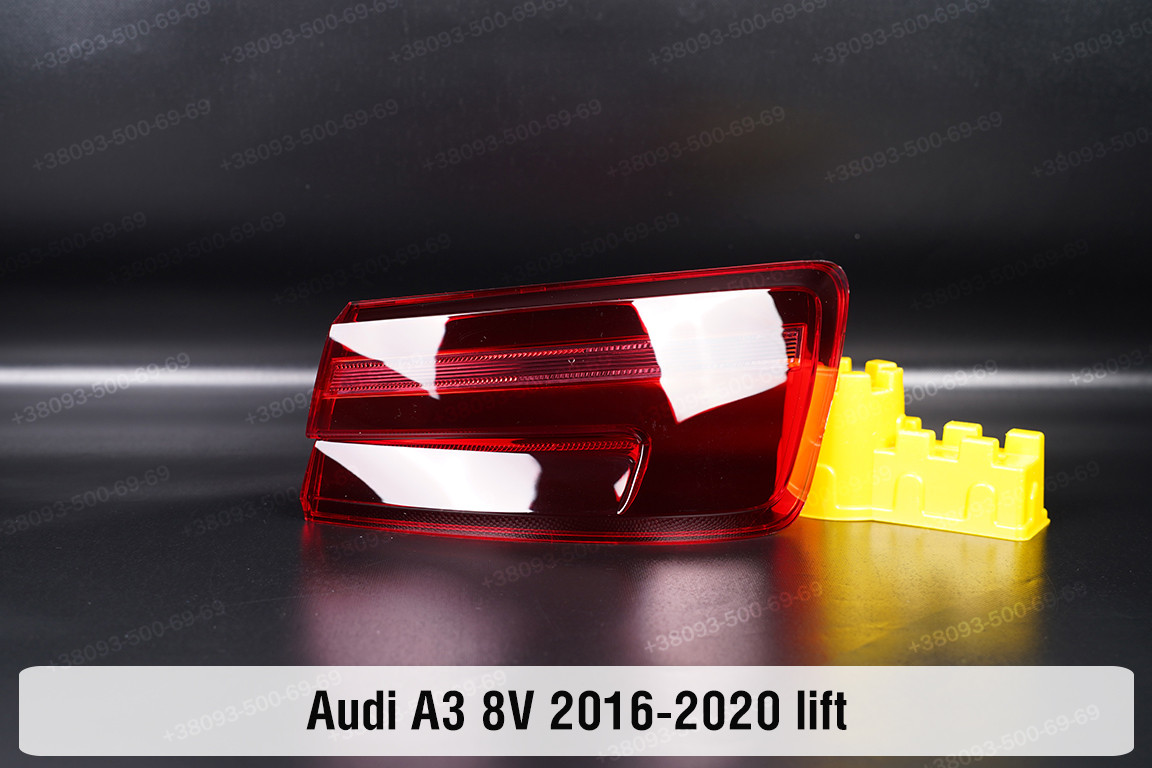 Скло заднього ліхтаря зовнішнє в крилі Audi A3 8V (2016-2020) рест праве, фото 1