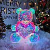 Світлодіодний ведмедик із серцем Love Bear з LED-підсвіткою 25 см Рожевий, фото 8