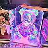 Світлодіодний ведмедик із серцем Love Bear з LED-підсвіткою 25 см Рожевий, фото 11