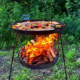 Комплект сковорода  з підвісом для вогню ф500мм SDR-50P