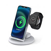 Бездротовий зарядний пристрій WiWU Power Air 3-in-1 Wireless Charger White