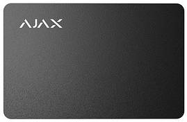 Ajax Безконтактна картка Pass чорна, 100шт