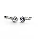Сережки З Круглим Білим Фіанітом, фото 2