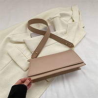 Жіноча класична сумка 1481 багет бежева