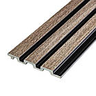 Рейка декоративна PS 2900х120х12мм Сіро-коричневий SW-00001744